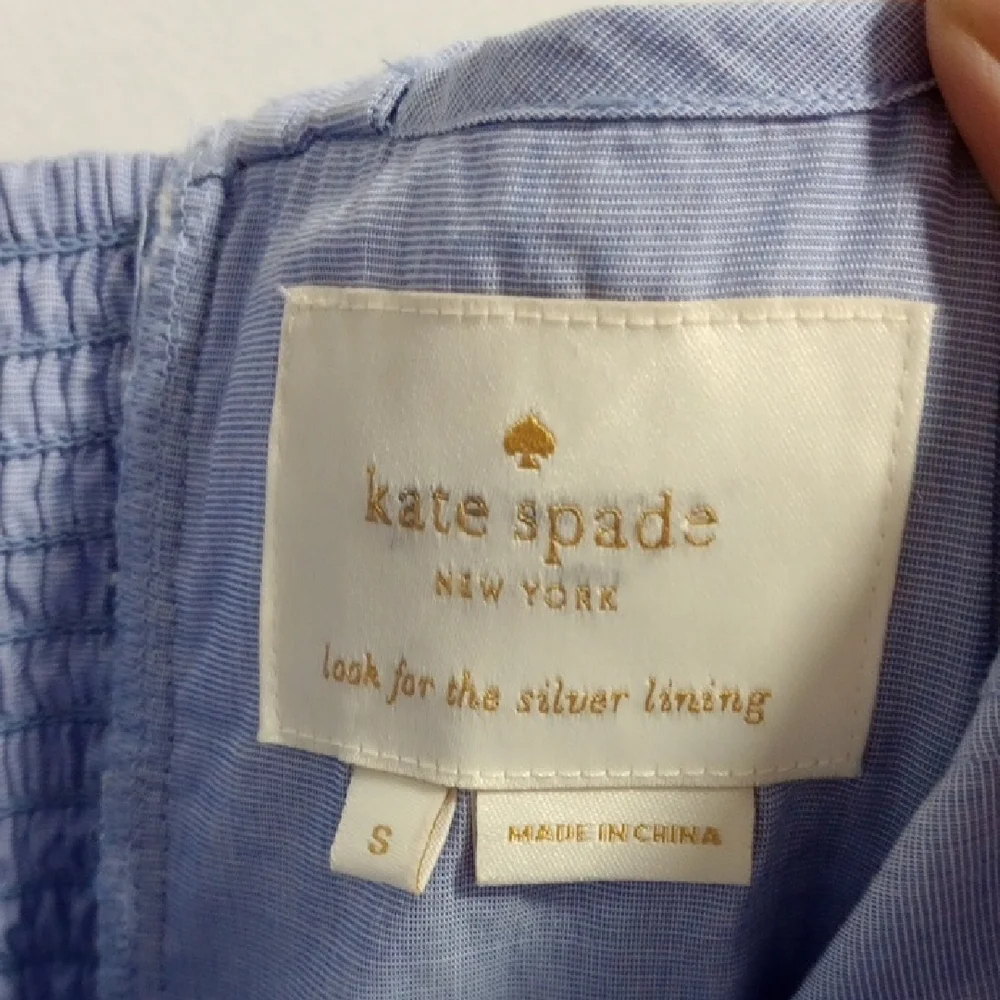 Kate Spade Light Blue Textured Dress - Picture 2 of 3